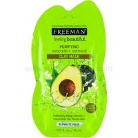 Freeman Feeling Beautiful kaolínová pleťová maska pre hĺbkové čistenie Avocado & Oatmeal  15 ml