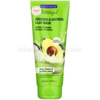 Freeman Feeling Beautiful kaolínová pleťová maska pre normálnu až zmiešanú pleť Avocado & Oatmeal 175 ml