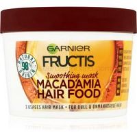 Garnier Fructis Macadamia Hair Food vyhladzujúca maska pre nepoddajné vlasy  390 ml