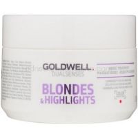 Goldwell Dualsenses Blondes & Highlights regeneračná maska  neutralizujúci žlté tóny  200 ml