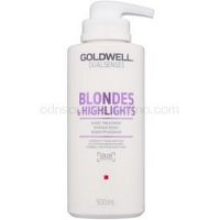 Goldwell Dualsenses Blondes & Highlights regeneračná maska  neutralizujúci žlté tóny  500 ml