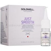 Goldwell Dualsenses Just Smooth vyhladzujúce sérum pre nepoddajné a krepovité vlasy  12x18 ml