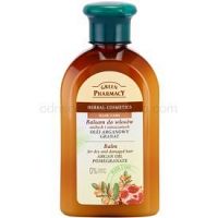 Green Pharmacy Hair Care Argan Oil & Pomegranate balzam pre suché a poškodené vlasy  300 ml