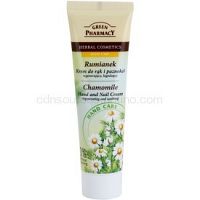 Green Pharmacy Hand Care Chamomile regeneračný a upokojujúci krém na ruky a nechty  100 ml