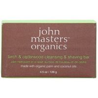 John Masters Organics Birch & Cedarwood  čistiace a holiace mydlo pre mužov a ženy  128 g