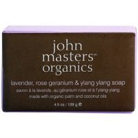 John Masters Organics Lavender Rose Geranium &  Ylang Ylang hydratačné mydlo na tvár a telo  128 g