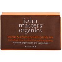 John Masters Organics Orange & Ginseng jemné telové peelingové mydlo  128 g