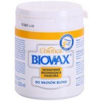 L’biotica Biovax Blond Hair oživujúca maska pre blond vlasy  250 ml