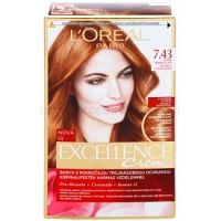 L’Oréal Paris Excellence Creme farba na vlasy odtieň 7,43 Blonde Copper  