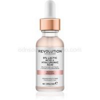Makeup Revolution Skincare 5% Lactic Acid + Hyaluronic Acid pleťový peeling  30 ml