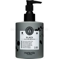 Maria Nila Colour Refresh Black jemná vyživujúca maska bez permanentných farebných pigmentov výdrž 4-10 umytí 2.00 300 ml