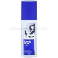 Mexx Life is Now  for Him  deodorant s rozprašovačom pre mužov 75 ml  