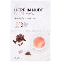 Missha Herb in Nude plátenná maska s vyživujúcim účinkom  23 g