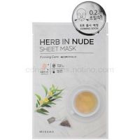 Missha Herb in Nude plátenná maska so spevňujúcim účinkom  23 g