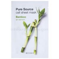 Missha Pure Source plátenná maska s hydratačným a revitalizačným účinkom Bamboo 21 g