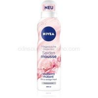 Nivea Silk Mousse Raspberry Rhubarb ošetrujúca sprchová pena  200 ml