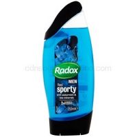 Radox Men Feel Sporty sprchový gél a šampón 2 v 1 Watermint & Sea Minerals 250 ml