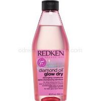 Redken Diamond Oil Glow Dry rozjasňujúci kondicionér pre lesk a ľahké rozčesávanie vlasov pre urýchlenie fúkanej  250 ml