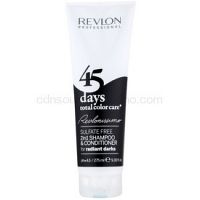 Revlon Professional Revlonissimo Color Care šampón a kondicionér 2 v 1 pre veľmi tmavé a čierne odtiene vlasov bez sulfátov  275 ml