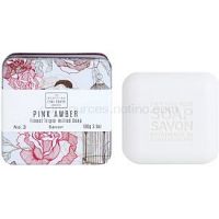 Scottish Fine Soaps Pink Amber luxusné mydlo v plechovej dóze  100 g
