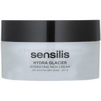 Sensilis Hydra Glacier hydratačný a vyživujúci krém SPF 15  50 ml