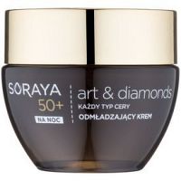 Soraya Art & Diamonds omladzujúci nočný krém s diamantovým práškom 50+  50 ml