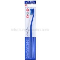 Swissdent Colours Single zubná kefka soft - medium Blue &  Blue  