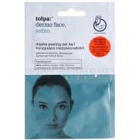 Tołpa Dermo Face Sebio maska-peeling-gél 4v1 pre pleť s nedokonalosťami  2 x 6 ml