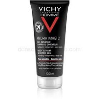 Vichy Homme Hydra-Mag C sprchový gél na telo a vlasy  100 ml