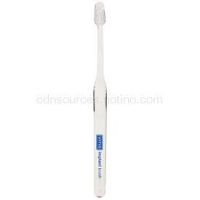 Vitis Implant Brush zubná kefka pre používateľov fixného strojčeka a mostíkov extra soft Transparent White  