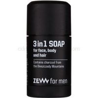 Zew For Men prírodné tuhé mydlo na tvár, telo a vlasy 3v1  85 ml