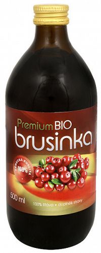 Allnature Brusnica Premium - 100% Bio šťava 500 ml