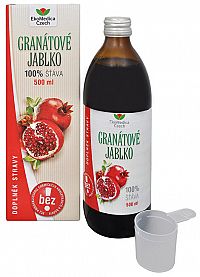 EkoMedica Czech Granátové jablko - 100% šťava z granátového jablka 500 ml