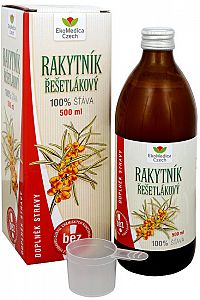 EkoMedica Czech Rakytník rešetliakový - 100% šťava z rakytníka rešetliakového 500 ml