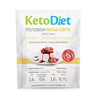 KetoDiet Proteínová panna cotta s príchuťou smotany a vanilky (7 porcií)