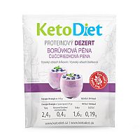 KetoDiet Proteinový dezert BORŮVKOVÁ PĚNA (7 porcí)