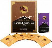 Lavivant Korean Lingzhi (Ganoderma, reishi) 30 kapsúl + Korean Lingzhi Tea 50 x 3 g