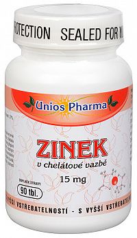 Unios Pharma Zinok v chelátovej väzbe 90 tbl.