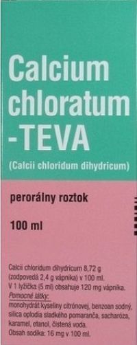 Calcium Chloratum-Teva sol.por.1x100ml, Akcia