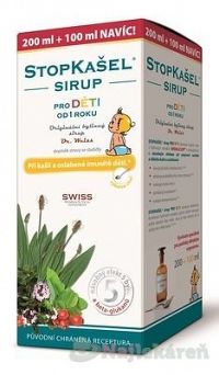 Dr.Weiss Stopkašel Sirup pre deti 300 ml, Akcia