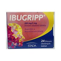 Ibugripp tbl.flm.24 x 200mg/5mg