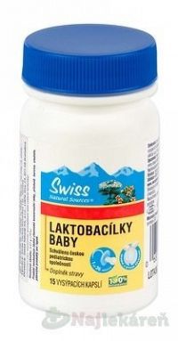 Swiss LAKTOBACILKY BABY kapsúl 15 ks