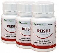 AKCIA 3x Reishi (Ganoderma Lucidum) kapsule - 60ks