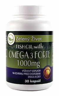Fish oil with Omega-3 Forte 1000mg 30 kapsúl
