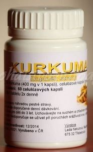 Kurkuma, 180 kapsúl