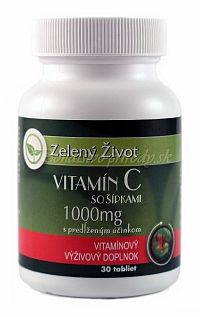 Vitamin C so šípkami 1000mg s predĺženým účinkom 30 tabliet