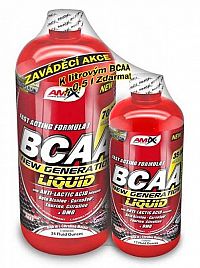 1+1 Zadarmo: BCAA New Generation Liquid - Amix 1000 ml + 500 ml  Lemon-Lime