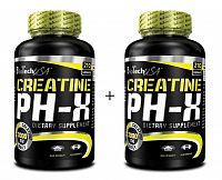 1+1 Zadarmo: Creatine pH-X - Biotech USA 90 kaps. + 90 kaps.