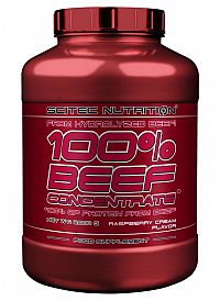100% BEEF Concentrate - Scitec Nutrition 2000 g Malinový krém