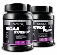 Akcia: BCAA Synergy + Nitrox Pump - Prom-IN 550 g + 750 g Cherry